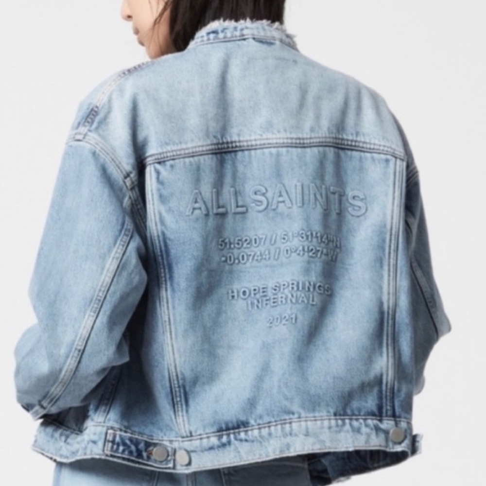 All saints denim jacket